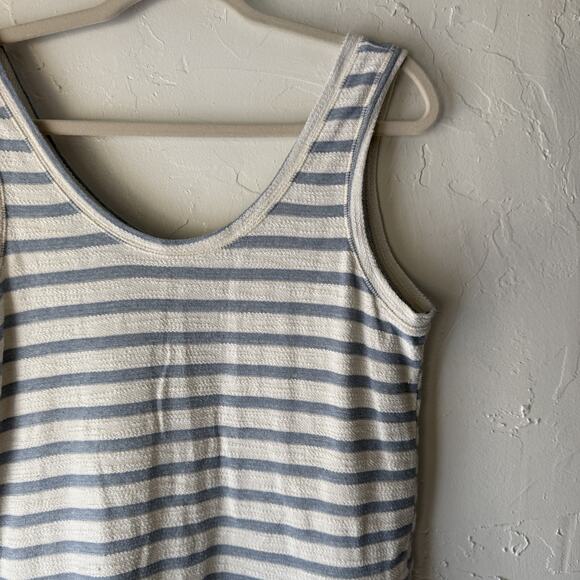 Old Navy Romper Terry Cloth Medium Striped Tank Sleeveless Drawstring‎ Pockets - Picture 2 of 8